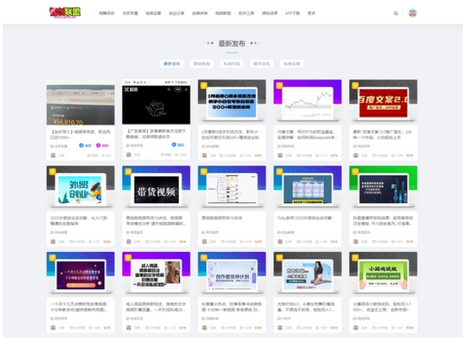 最新搭建仿智创联盟（总裁破解模板） 附破解可用源码+搭建教程+采集资源,网赚创业,第2张